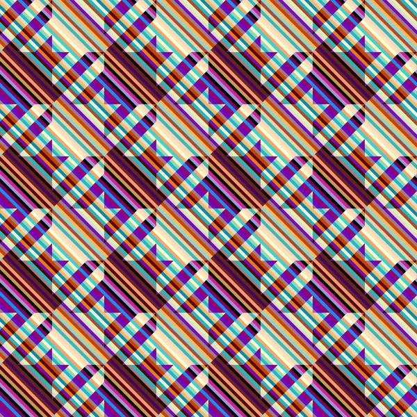 Klassieke honden-tand patroon in een lappendeken collage stijl. — Stockvector