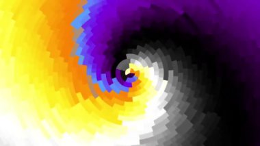 Sonsuz spiral. Kusursuz döngü görüntüsü.