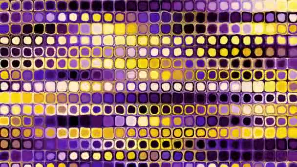 Naadloze lus abstracte beweging achtergrond. Abstracte polka dot beelden. — Stockvideo