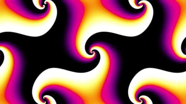 Sonsuz spiral. Kusursuz döngü görüntüsü.