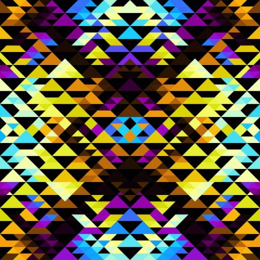 Bir üçgenin kusursuz vektör deseni arkaplanı.