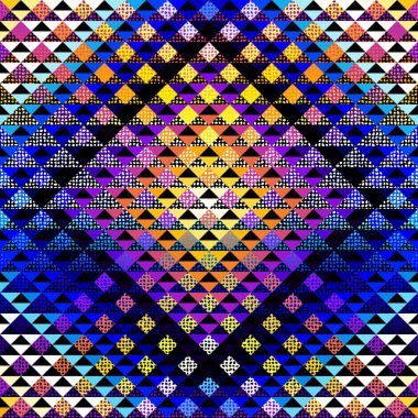 Bir üçgenin kusursuz vektör deseni arkaplanı.