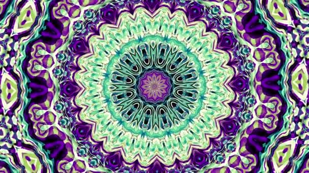 Versierde mandala lus achtergrond — Stockvideo