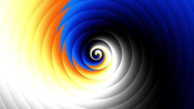 Sonsuz spiral. Kusursuz döngü görüntüsü.