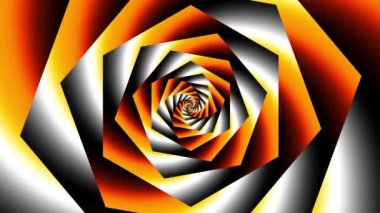 Sonsuz spiral. Kusursuz döngü görüntüsü.