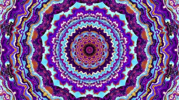 Versierde mandala lus achtergrond — Stockvideo