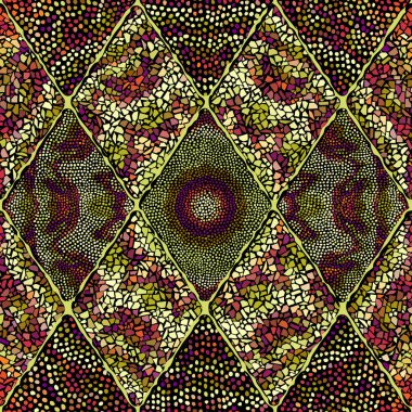 Vektörsüz mozaik sanat modeli. Sanat arkaplanı.