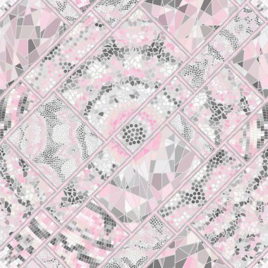 Vektörsüz mozaik sanat modeli. Sanat arkaplanı.