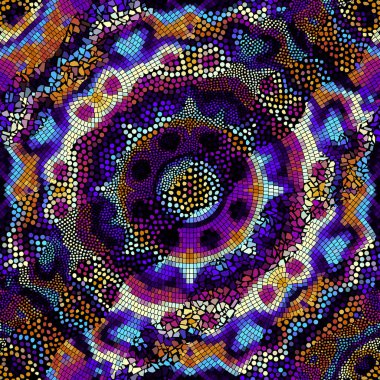 Vektörsüz mozaik sanat modeli. Sanat arkaplanı.