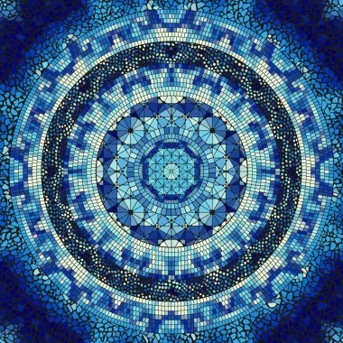 Vektörsüz mozaik sanat modeli. Sanat arkaplanı.