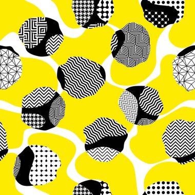 Yama biçiminde geometrik soyut desen. Kusursuz vektör