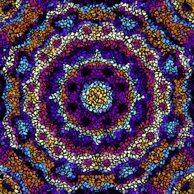 Vektörsüz mozaik sanat modeli. Sanat arkaplanı.