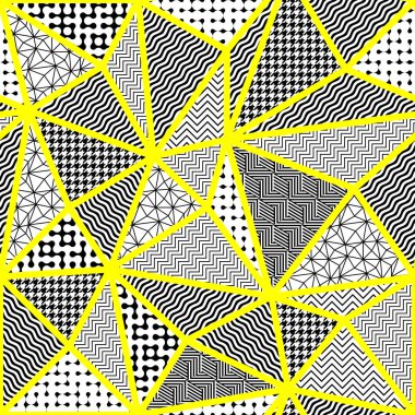 Yama biçiminde geometrik soyut desen. Kusursuz vektör