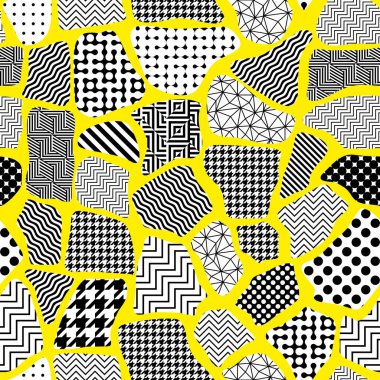 Yama biçiminde geometrik soyut desen. Kusursuz vektör