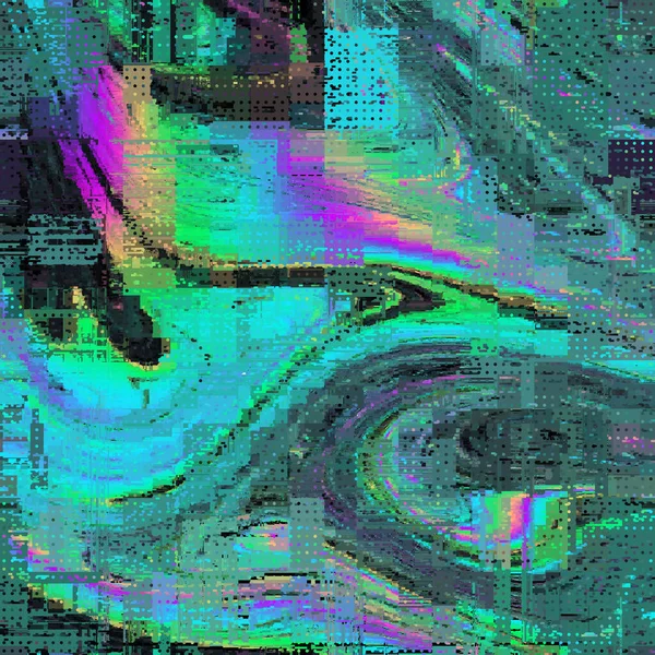 Imagem vetorial com imitação de grunge datamoshing textura. — Vetor de Stock