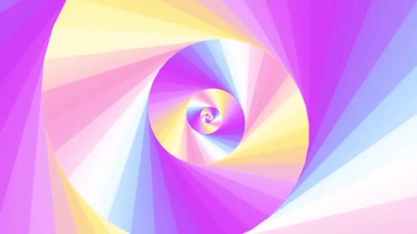 Spirale infinita. Filmati loop senza soluzione di continuità. — Video Stock