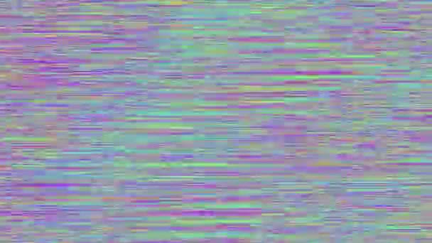 Looping video interference footage. Nachahmung eines Datamoshing-Videos. — Stockvideo