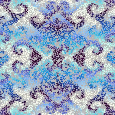 Vektörsüz mozaik sanat modeli. Sanat arkaplanı.