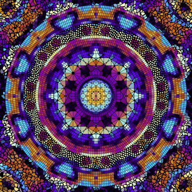 Vektörsüz mozaik sanat modeli. Sanat arkaplanı.