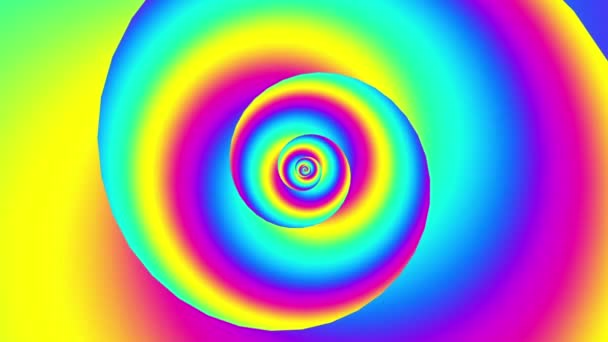 Spirale infinita. Filmati loop senza soluzione di continuità. — Video Stock