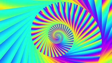 Sonsuz spiral. Kusursuz döngü görüntüsü.