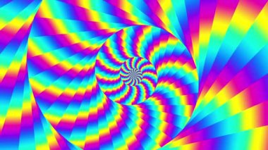 Sonsuz spiral. Kusursuz döngü görüntüsü.