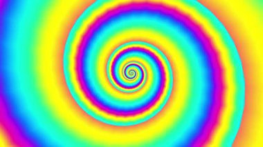 Sonsuz spiral. Kusursuz döngü görüntüsü.