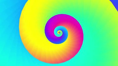 Sonsuz spiral. Kusursuz döngü görüntüsü.