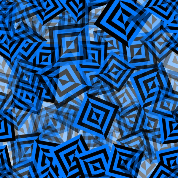 Vector seamless mosaic art pattern. Art background. — Stock Vector