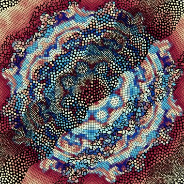 Vektörsüz mozaik sanat modeli. Sanat arkaplanı.
