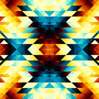 Bir üçgenin kusursuz vektör deseni arkaplanı.