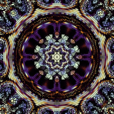 Vektörsüz mozaik sanat modeli. Sanat arkaplanı.