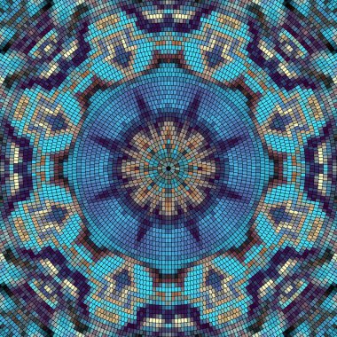 Vektörsüz mozaik sanat modeli. Sanat arkaplanı.