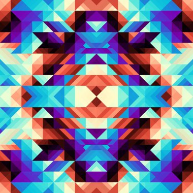 Bir üçgenin kusursuz vektör deseni arkaplanı.