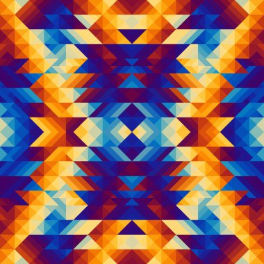 Bir üçgenin kusursuz vektör deseni arkaplanı.