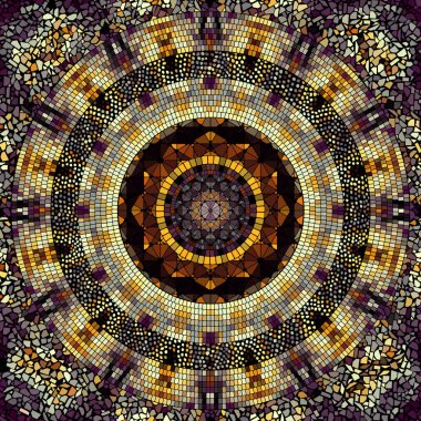 Vektörsüz mozaik sanat modeli. Sanat arkaplanı.