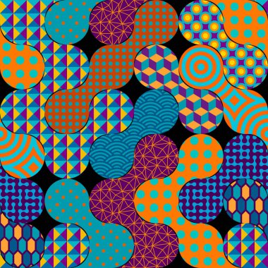 Vektörsüz mozaik sanat modeli. Sanat arkaplanı.