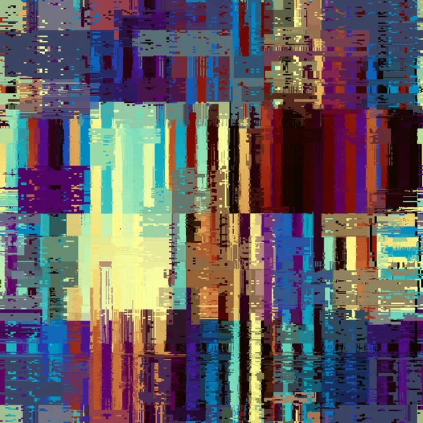 Image vectorielle avec imitation de la texture de datamoshing grunge. — Image vectorielle