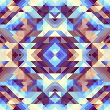 Bir üçgenin kusursuz vektör deseni arkaplanı.