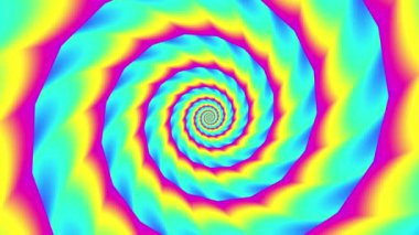 Sonsuz spiral. Kusursuz döngü görüntüsü.