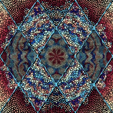 Vektörsüz mozaik sanat modeli. Sanat arkaplanı.