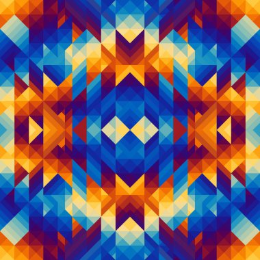 Bir üçgenin kusursuz vektör deseni arkaplanı.