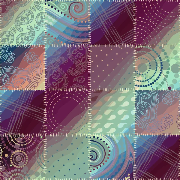 Patchwork pattern — Stock Vector