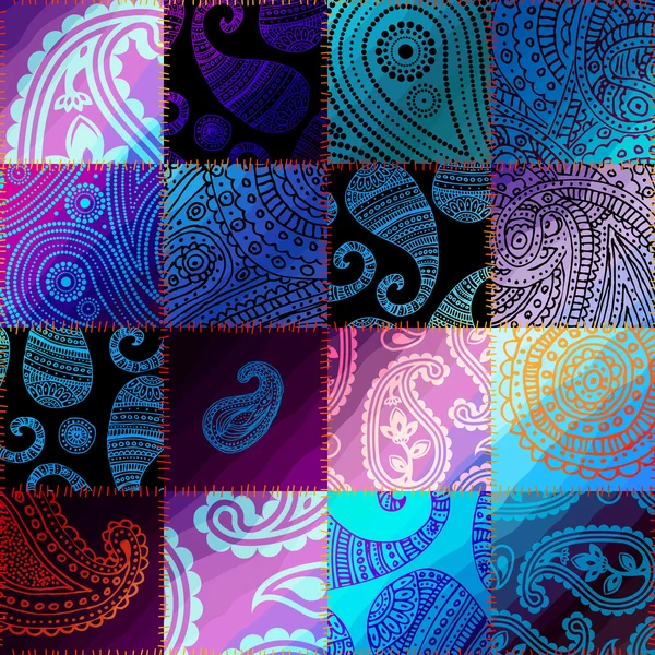 Patchwork with transparency effect. Stock Vector Image by ©kastanka ...