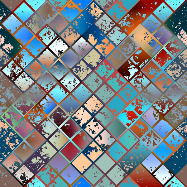 Grunge diagonal mosaico . — Vetor de Stock