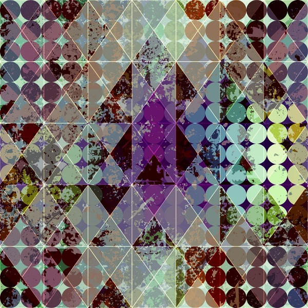 Grunge motif géométrique . — Image vectorielle