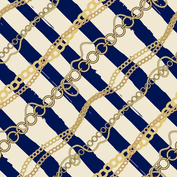 şeritler ve zincirleri ve ro Denizcilik tarzı diyagonal kareli