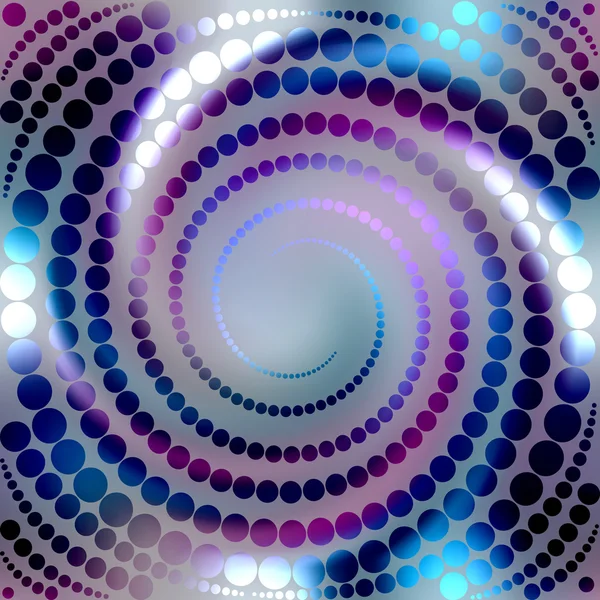 Espiral azul brillante — Vector de stock