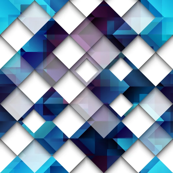 Padrão abstrato geométrico azul de quadrados . —  Vetores de Stock