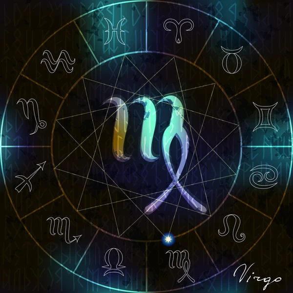 Astrologický symbol Panny — Stockový vektor